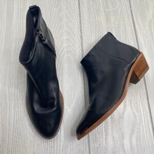 Ted Baker London Women's Dakota Black Leather Ankle Boots Size 36 US 6